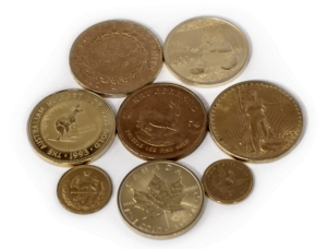 World gold coins, we have a wide range of coins from around the world including European gold and US gold all in collectable condition. 