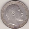 1902 Silver Crown Coin featuring King Edward VII on the Obverse and St George and the dragon reverse. The coin is in near extremely fine condition.