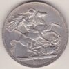 1902 Silver Crown Coin featuring King Edward VII on the Obverse and St George and the dragon reverse. The coin is in extremely fine condition.