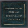 2001 Gold Five Pounds. This brilliant uncirculated issue comes in the original green boxed with certificate as issued by the royal mint.