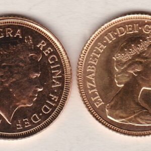 Elizabeth II Half Sovereign gold coin. This is a bullion best price coin featuring the portrait of Queen Elizabeth II and the George and Dragon reverse.