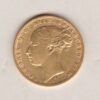 1872 S Gold Sovereign Coin featuring Queen Victoria Young Head on the Obverse and St George & the Dragon on the Reverse. Sydney Mint.