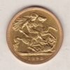 1893 Gold Half Sovereign Coin featuring Queen Victoria Old Head on the Obverse and George & the Dragon on the Reverse.