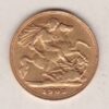 1903 Gold Half Sovereign Coin featuring King Edward VII on the Obverse and George & the Dragon on the Reverse in a plastic coin envelope.