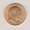 1907 Gold Sovereign Coin. The coin features King Edward VII on the Obverse. St George and the dragon on the reverse. London Mint.