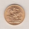 1908 Gold Sovereign Coin. The coin features King Edward VII on the Obverse. St George and the dragon on the reverse. London Mint.