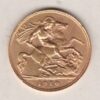 1910 Gold Half Sovereign Coin featuring King Edward VII on the Obverse and George & the Dragon on the Reverse in a plastic coin envelope.