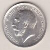 1918 Silver Halfcrown coin featuring king George V on the Obverse. The Reverse features a crowned quartered shield of arms.