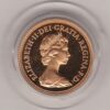 1980 gold proof sovereign coin featuring queen Elizabeth II on the Obverse & St George and the Dragon Reverse. This coin comes as issued by the royal mint.