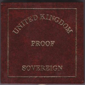 1990 gold proof sovereign coin featuring queen Elizabeth II on the Obverse & St George and the Dragon Reverse. This coin comes as issued by the royal mint.