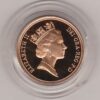 1994 gold proof sovereign coin featuring queen Elizabeth II on the Obverse & St George and the Dragon Reverse. This coin comes as issued by the royal mint.