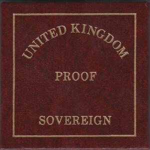 1997 gold proof sovereign coin featuring queen Elizabeth II on the Obverse & St George and the Dragon Reverse. This coin comes as issued by the royal mint.