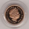 1999 gold proof sovereign coin featuring queen Elizabeth II on the Obverse & St George and the Dragon Reverse. This coin comes as issued by the royal mint.