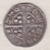 1272 To 1307 Edward I Hammered Silver Penny Coin. King Edward I front facing on the Obverse. The long cross with three pallets on the Reverse.