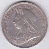 1896 LX silver crown Silver Crown Coin featuring Queen Victoria old head or vailed head on the Obverse and the St George & dragon design on the reverse.