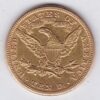 1901 USA Ten Dollars coin featuring the bust of Liberty surrounded by 13 stars on the Obverse and the eagle on an olive branch on the Reverse.