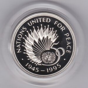 1995 Two Pounds Piedfort Silver Proof Coin. This double thickness coin was issued by the royal mint and includes the original box and certificate.