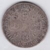 1673 Silver Crown Coin featuring the third bust of King Charles II on the Obverse and the crowned cruciform of shields on the reverse.