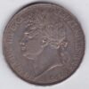 1822 Secundo Silver Crown Coin featuring King George IIII on the Obverse and the St George slaying the dragon design on the reverse.