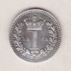 1861 Silver Maundy Penny coin featuring King George III on the obverse. A central crowned denomination above the date on the reverse.