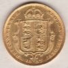 1887 Gold Half Sovereign Coin featuring Queen Victoria Jubilee Head on the Obverse and the shield design on the Reverse in EF condition.