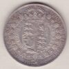 1892 Silver Halfcrown coin featuring the Jubilee head of Queen Victoria on the Obverse. The shield of royal arms completes the Reverse design.