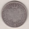 1896 Silver Halfcrown coin featuring the old head of Queen Victoria on the Obverse. The shield of royal arms completes the Reverse design.