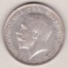 1914 Silver Halfcrown coin featuring king George V on the Obverse. The Reverse features a crowned quartered shield of arms.