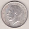 1916 Silver Halfcrown coin featuring king George V on the Obverse. The Reverse features a crowned quartered shield of arms.