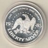 1985 USA Silver One Ounce Liberty Silver. This round does feature an eagle. This round contains one ounce of .999 fine silver.