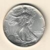 1995 Silver USA One Ounce Eagle. The liberty is on the obverse, The eagle is on the reverse. The coin contains one ounce of 999 fine silver.