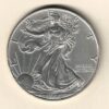 1996 Silver USA One Ounce Eagle. The liberty is on the obverse, The eagle is on the reverse. The coin contains one ounce of 999 fine silver.