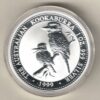 1999 Silver Australia One Ounce Kookaburra Elizabeth II is on the obverse, The Kookaburra is on the reverse. The coin contains one ounce of 999 fine silver