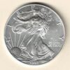 1999 Silver USA One Ounce Eagle. The liberty is on the obverse, The eagle is on the reverse. The coin contains one ounce of 999 fine silver.