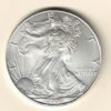 2000 Silver USA One Ounce Eagle. The liberty is on the obverse, The eagle is on the reverse. The coin contains one ounce of 999 fine silver.