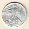 2001 Silver USA One Ounce Eagle. The liberty is on the obverse, The eagle is on the reverse. The coin contains one ounce of 999 fine silver.