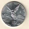 2008 Mexico silver one ounce one Onza Libertad coin. This coin contains one ounce of 999 fine silver. With Mexico coat of arms on the Obverse.