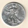 2011 Silver USA One Ounce Eagle. The liberty is on the obverse, The eagle is on the reverse. The coin contains one ounce of 999 fine silver.