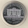 2012 Silver Austria One Ounce Philharmonic. This Coin does feature Music Instrument's The coin contains one ounce of 999 fine silver.