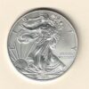 2014 Silver USA One Ounce Eagle. The liberty is on the obverse, The eagle is on the reverse. The coin contains one ounce of 999 fine silver.