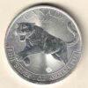 2016 Silver Canada One Ounce Cougar. Elizabeth II is on the obverse, The Cougar is on the reverse. The coin contains one ounce of 9999 fine silver.