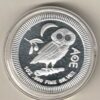 2019 Silver Niue One Ounce Owl. Elizabeth II is on the obverse, The Owl is on the reverse. The coin contains one ounce of 999 fine silver.