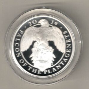 2019 Silver Proof One Ounce Falcon Of Plantagenets. The coin contains one ounce of 999 fine silver. All of our silver coins are in stock.