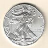 2019 Silver USA One Ounce Eagle. The liberty is on the obverse, The eagle is on the reverse. The coin contains one ounce of 999 fine silver.