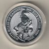 2020 Two Ounce Silver Coin Royal Mint Queen's Beasts Horse of Hanover. This coin was issued as part of the Queen's Beasts series by the Royal Mint.