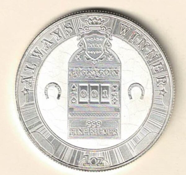 2020 Silver Niue One Ounce Winner. Elizabeth II is on the obverse, Always a winner is on the reverse. The coin contains one ounce of 999 fine silver