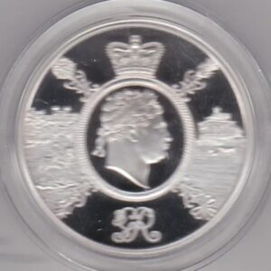 2020 Five Pounds Standard Silver Proof George III. This Standard proof coin comes boxed with certificate as issued by the royal mint.