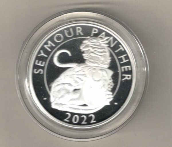 2022 Silver Proof One Ounce Seymour Panther. The coin contains one ounce of 999 fine silver. All of our silver coins are in stock.