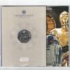 2023 R2 D2 And C-3PO Cupro-nickel coin featuring Charles III on the Obverse and Star Wars R2 D2 And C-3PO on the Reverse.