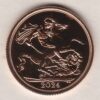 2024 Gold Sovereign Coin. The uncrowned portrait of King Charles III on the obverse. St. George slaying the dragon on the reverse.